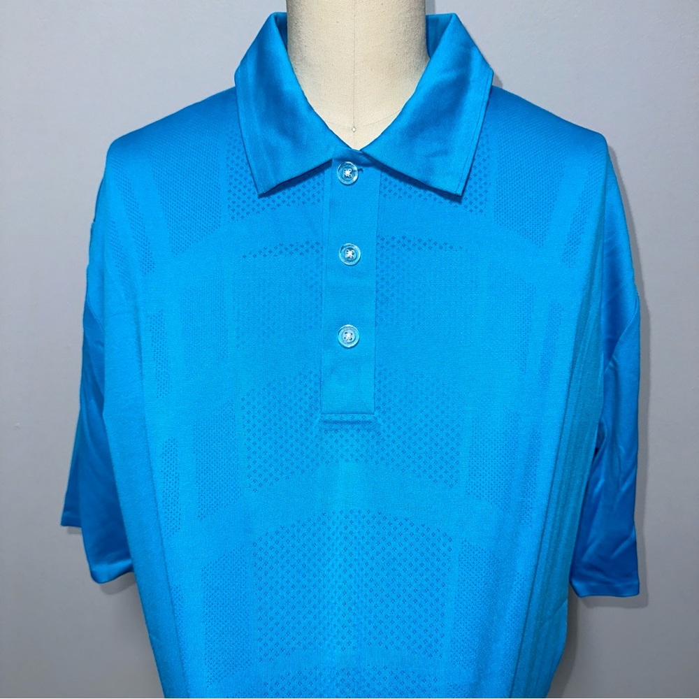 *NWOT* Men's Callaway Aqua Blue Opti-Dri & Ventilated Golf Polo, Size M